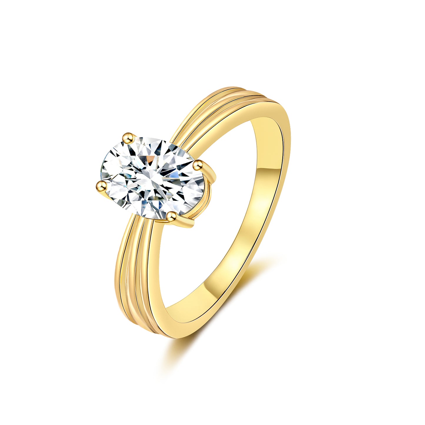 Solitaire Oval Engagement Ring