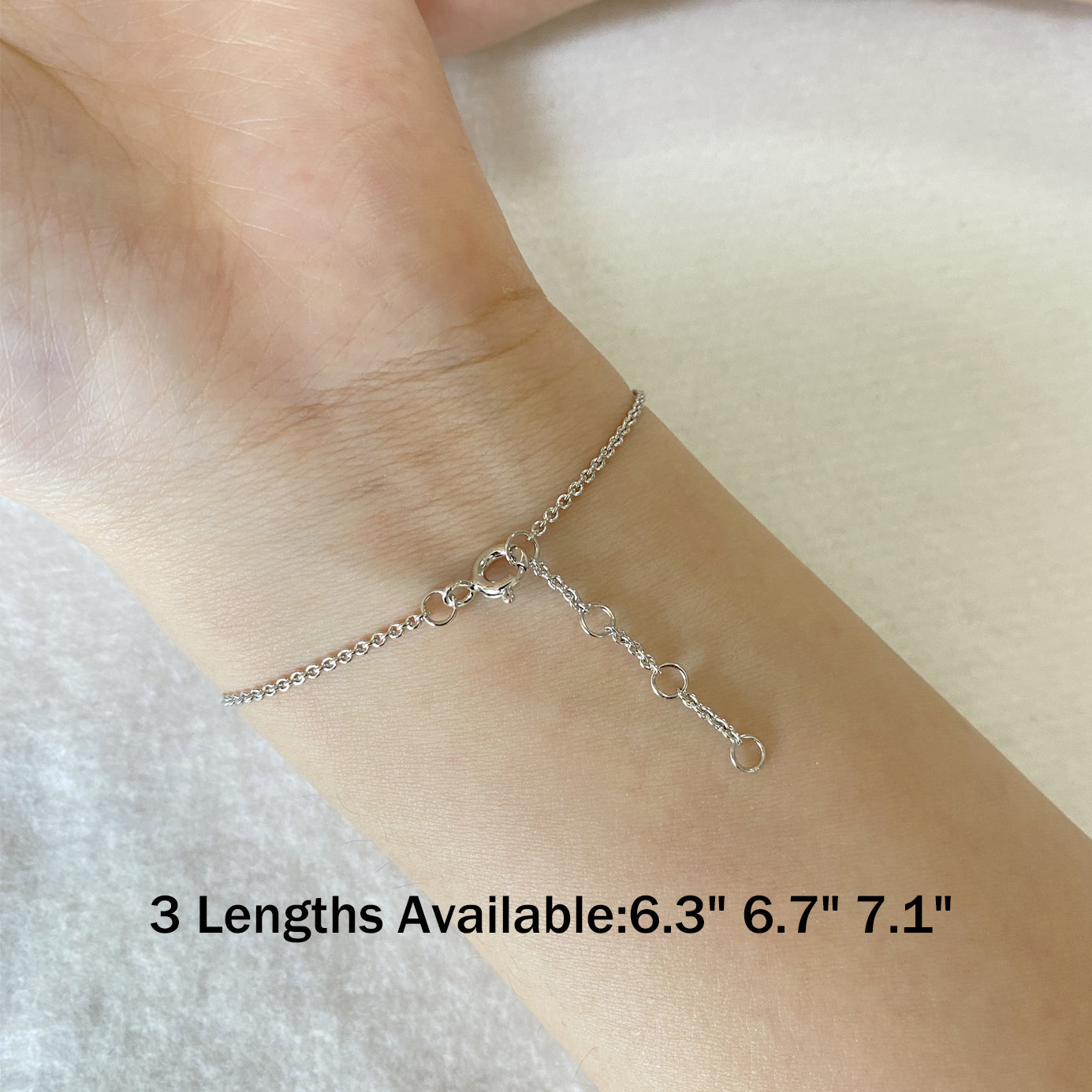 Moissanite Pave Bar Bracelet for Women in Sterling Silver